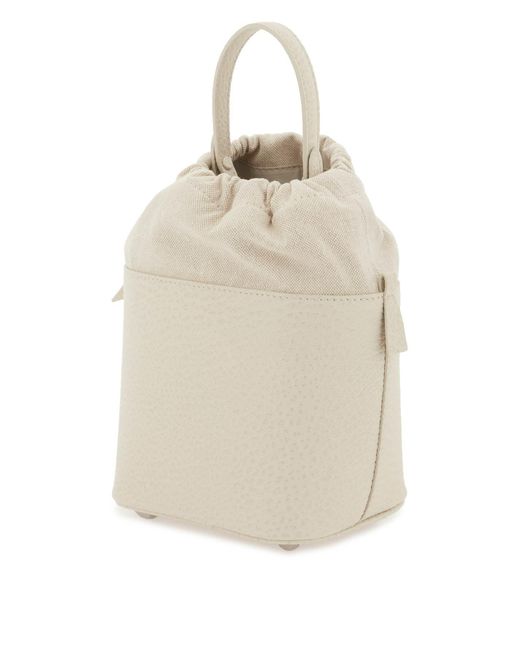 Mini Bag A Secchiello 5 Ac di Maison Margiela in Natural