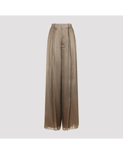 Ralph Lauren Natural Greer Pleated Trousers