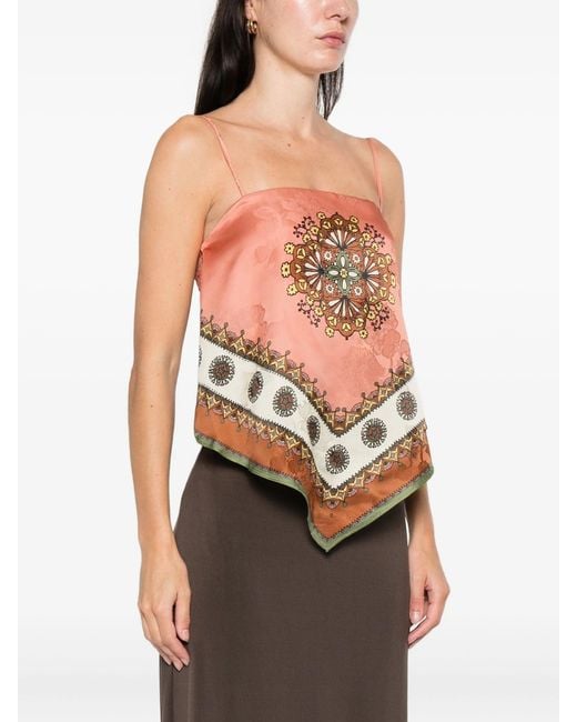 ALÉMAIS Pink Contina Scarf Top
