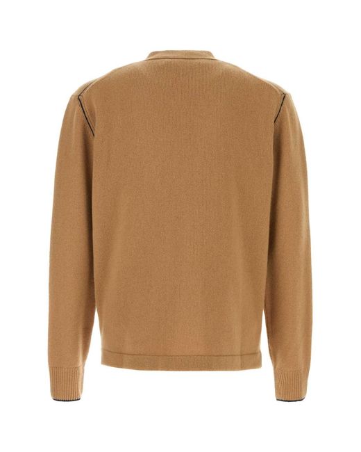 Vivienne Westwood Brown Camel Wool Blend Alex Cardigan for men