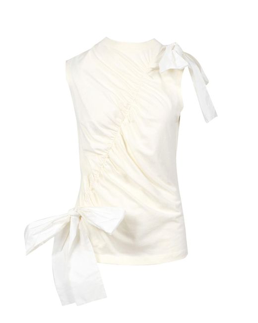 MSGM White T Shirts And Polos