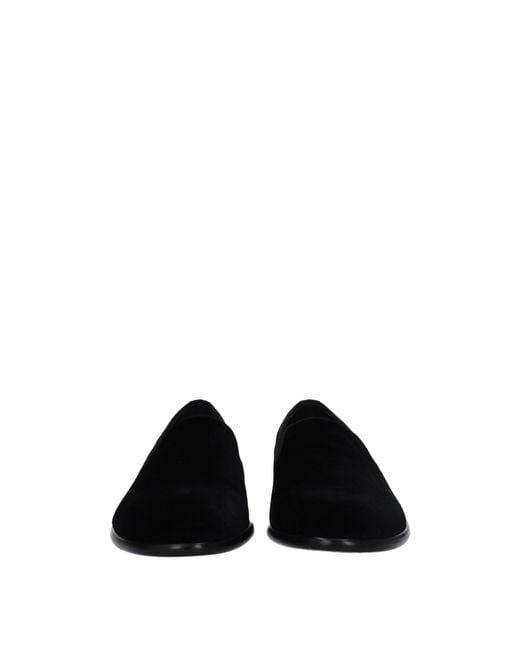 Dolce & Gabbana Black Dolce&Gabbana Velvet Loafers