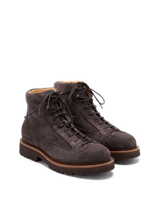 Brunello Cucinelli Brown Flache Schuhe braun