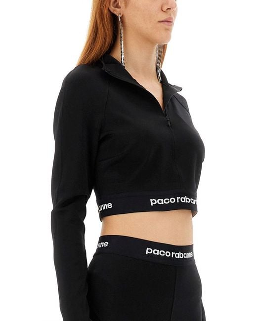Rabanne Black Top Cropped