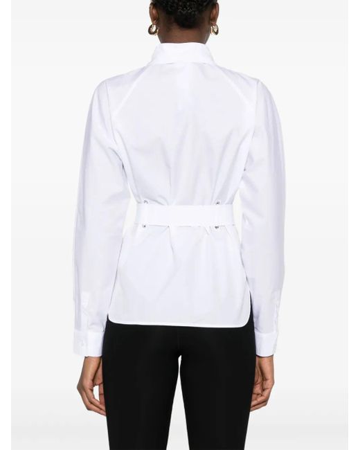 Max Mara White Juglashemd