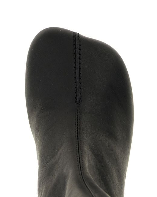 MM6 by Maison Martin Margiela Black Anatomic Stitch' Boots