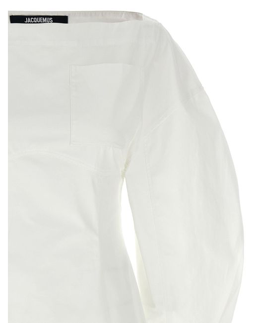 Jacquemus Chemise Mini-Jurk in het White