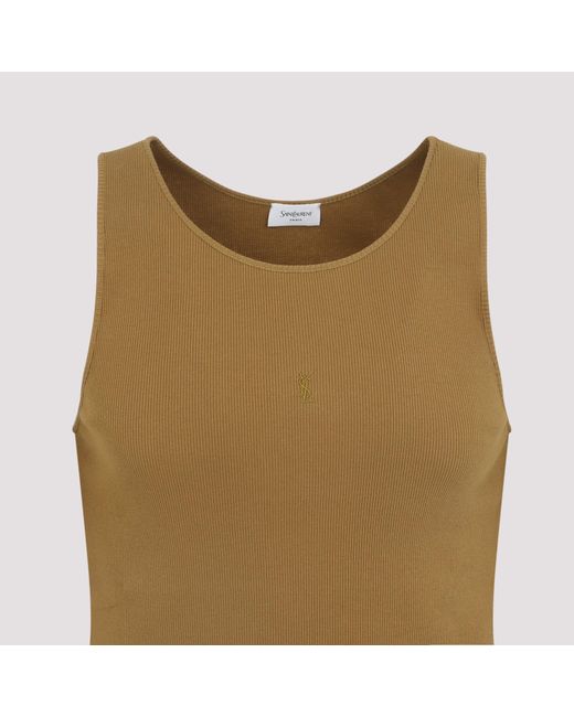 Saint Laurent Brown Tank Top