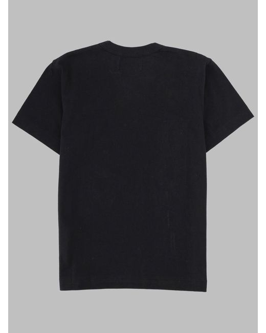 COMME DES GARÇONS PLAY Black T Shirt Con Stampa