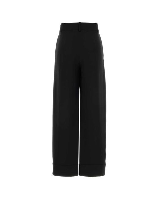 Giorgio Armani Black Pantalone Con Bottone Polso
