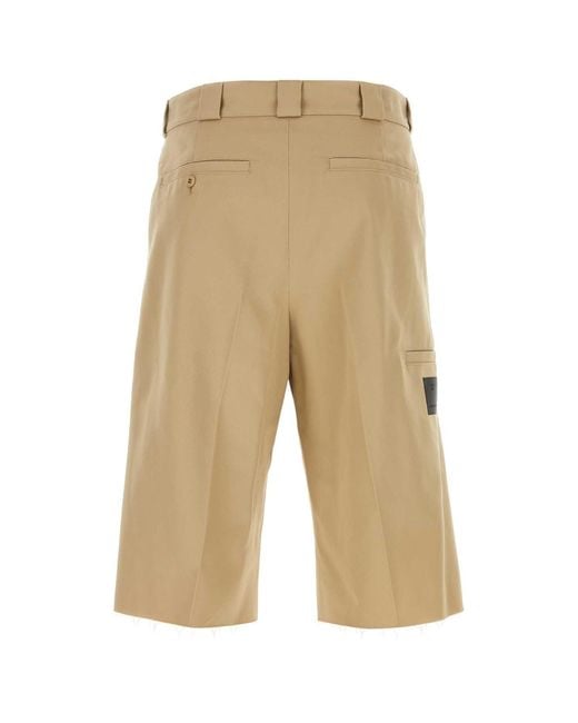Givenchy Natural Cappuccino Polyester Blend Bermuda Shorts for men