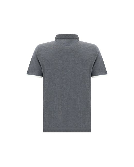 Brunello Cucinelli Polo -Hemd in Gray für Herren