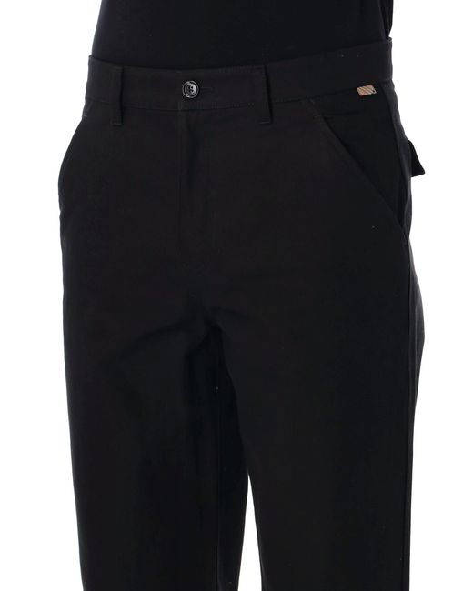 Burberry Black Cotton Chino Trousers for men