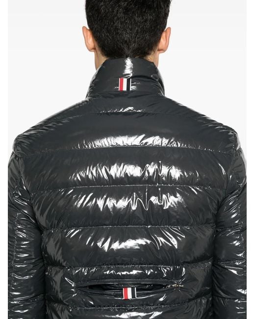 Thom Browne Black Reversible Zip-Up Puffer Jacket