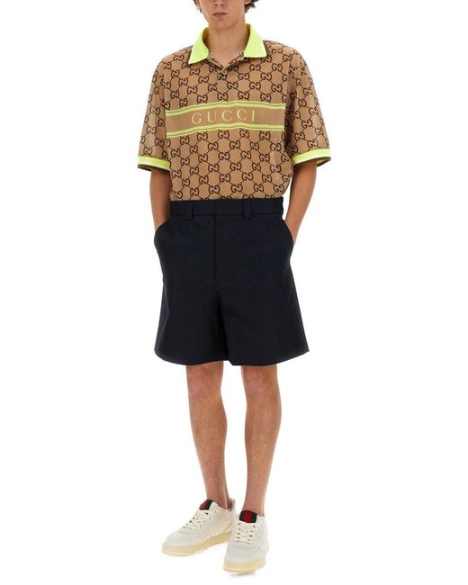 Gucci Black Web Ribbon Shorts for men
