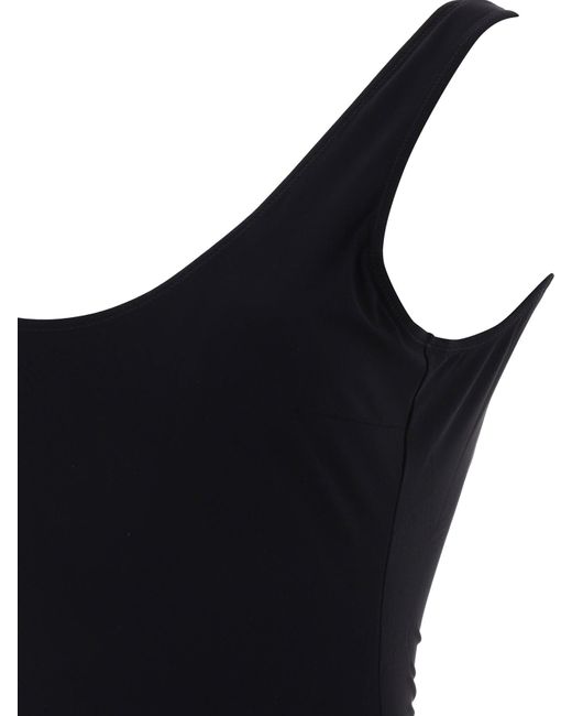 Costume da bagno con logo di Dolce & Gabbana in Black