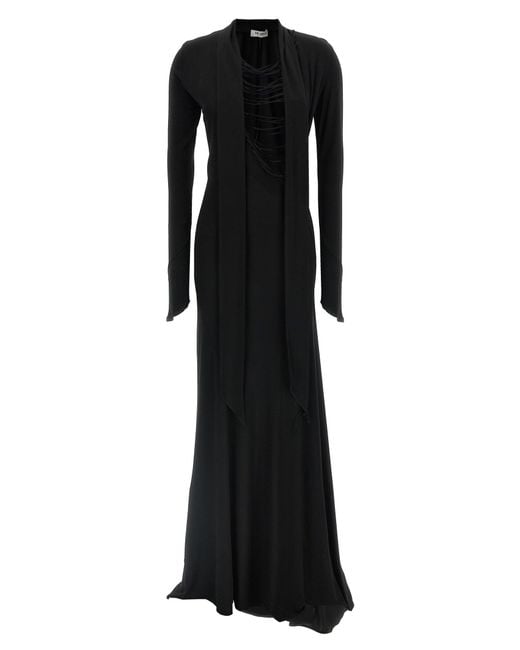 The Attico De Attico Asymmetrische Kleding in het Black