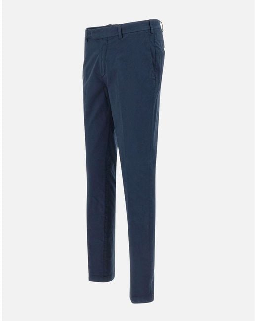 Devore Blue Slim Fit Trousers for men