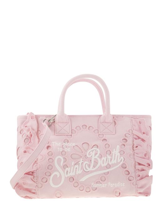 Mc2 Saint Barth Pink Colette Volant Sangallo Spitzenhandtasche