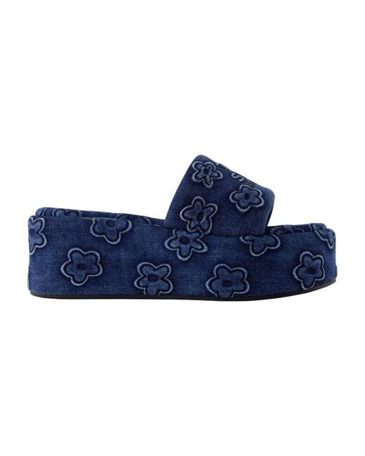 Marc Jacobs Het Platform Sandalen Katoenblauw in het Blue