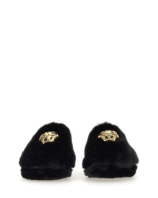 Versace Black Slippers The Jellyfish