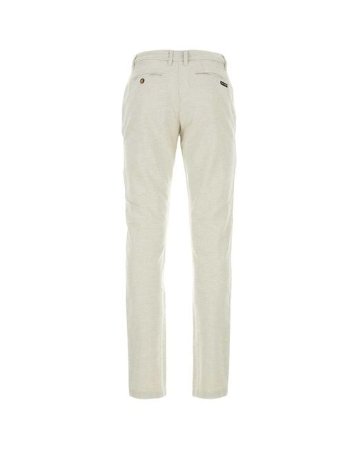 Saint James White Sand Cotton Blend Pant for men