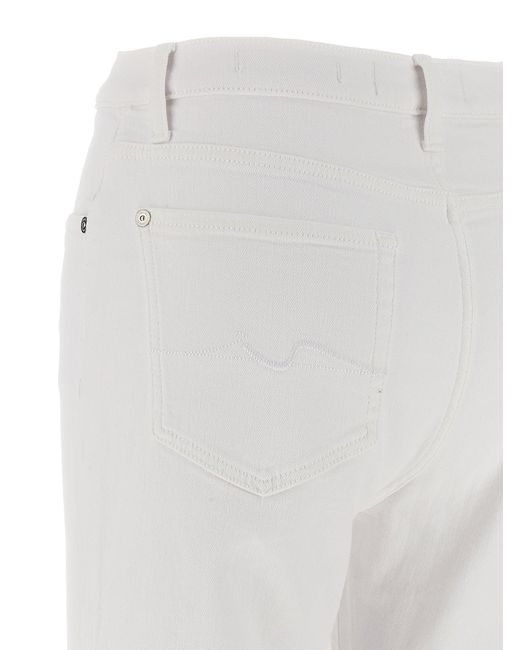 7 For All Mankind 7 Voor Alle Jeans 'easy Slim Ankle' Jeans in het White