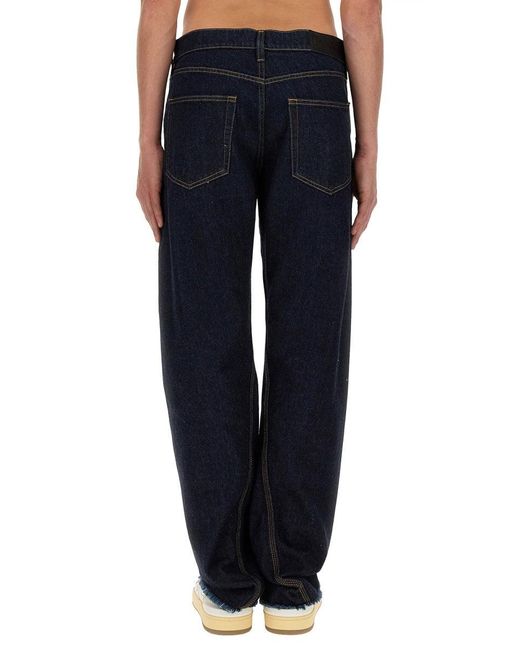 Lanvin Blue Twisted Fit Jeans for men