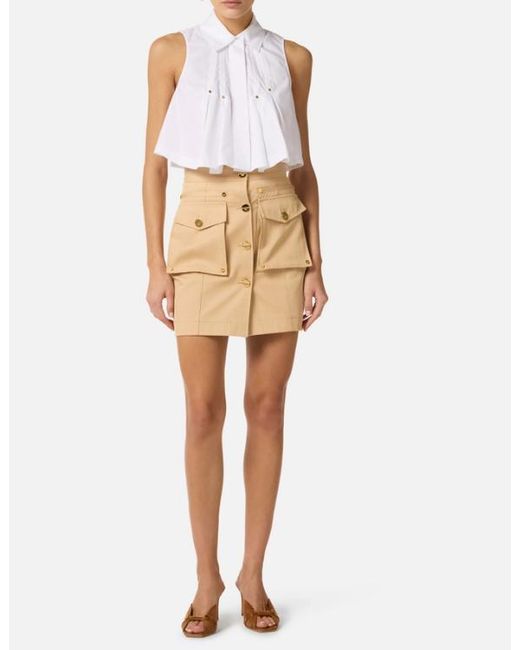 Elisabetta Franchi White Popeline Shirt