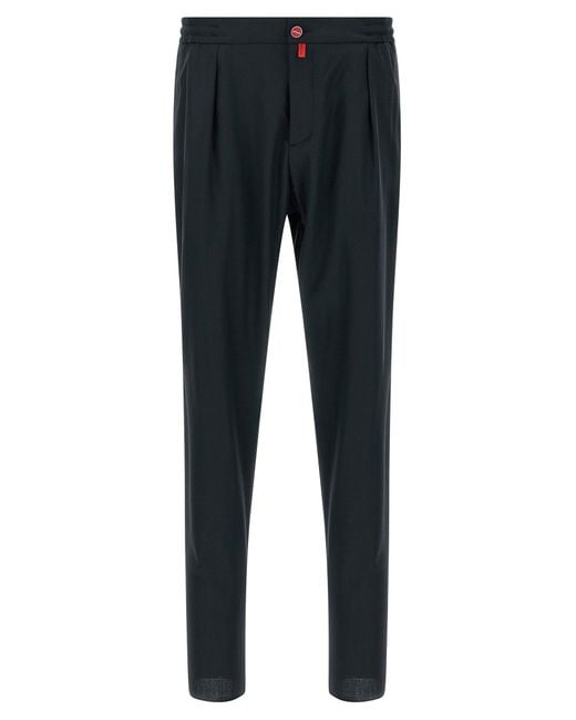Kiton Hose mit Logo-Knöpfen in Blue für Herren