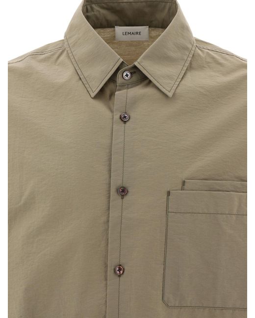 Camisa de "bolsillo doble" de Lemaire de hombre de color Natural