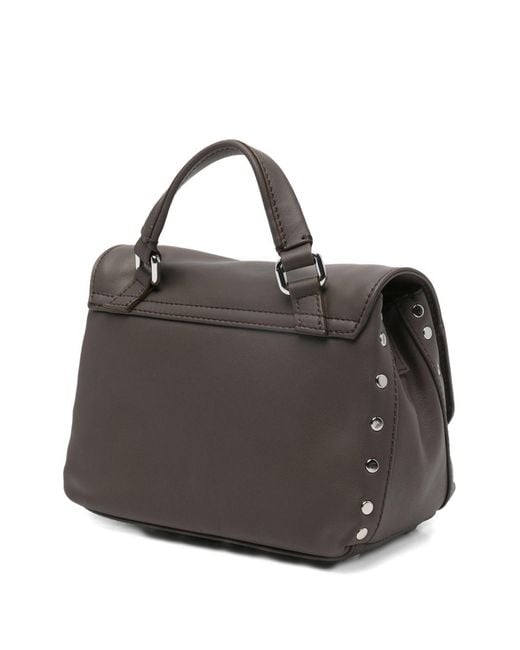 Zanellato Black Postina Saeta Baby Leather Handbag