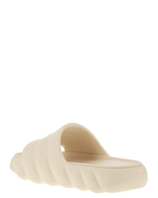 Moncler White Lilo Slipper