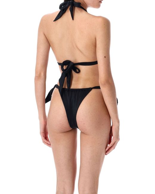 Let's Swim Black Triangle Bikini Top