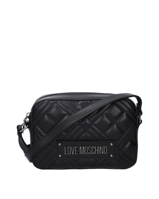 Love Moschino Black Crossbody Bags Polyurethane