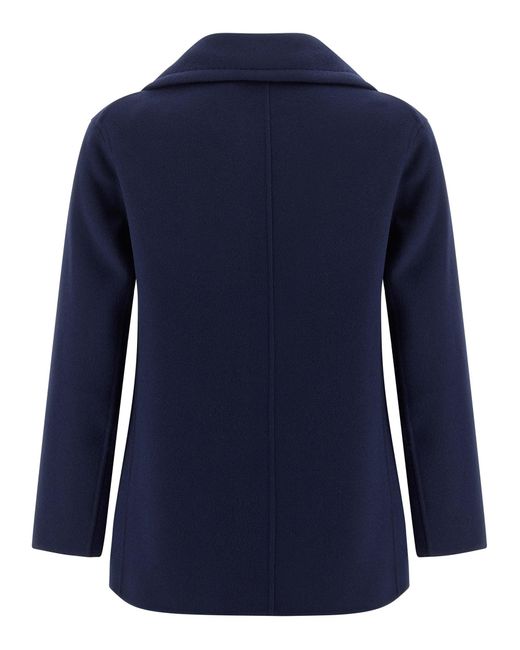 Max Mara Blue 'Elise' Coat
