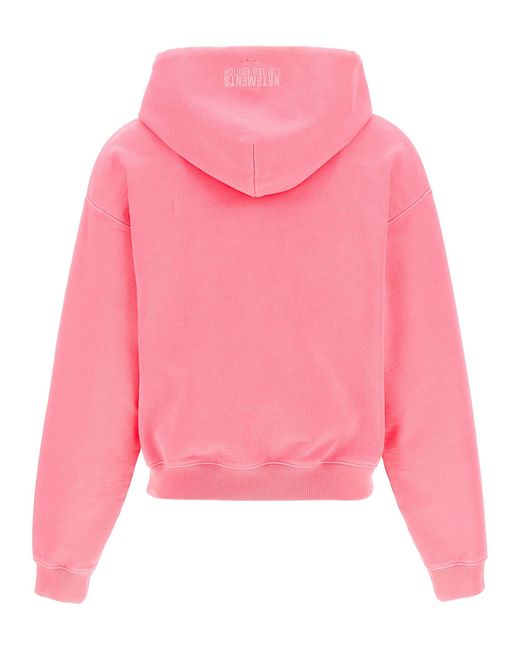 Vetements Pink 'Oval Logo' Hoodie