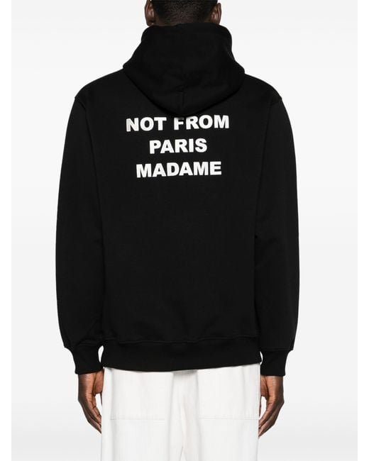 Drole de Monsieur Black Le Hoodie Slogan for men