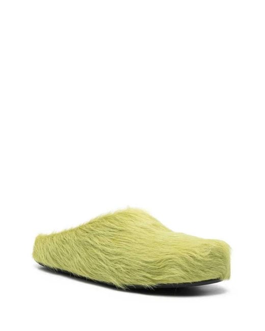 Marni Red Mules Footbed