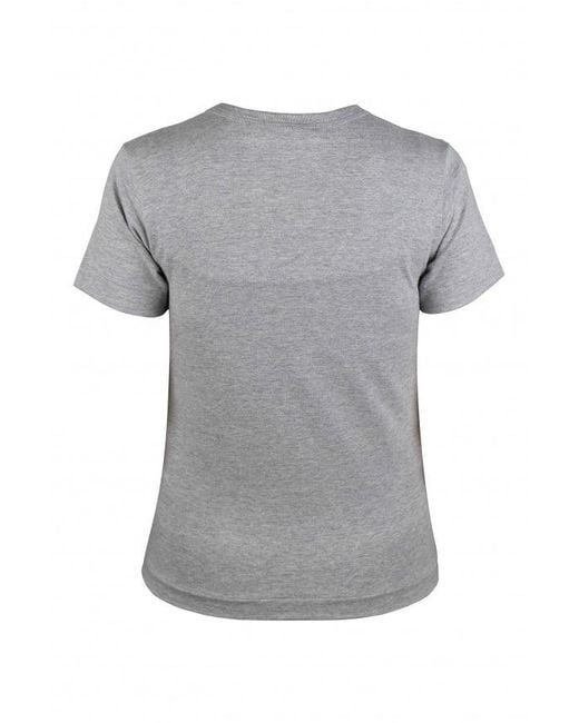 Comme des Garçons Gray Cotton T-Shirt With Distinctive Heart Emblem