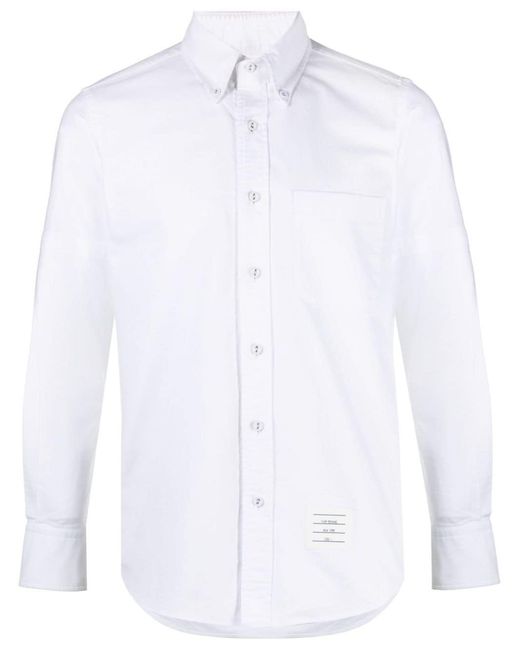 Thom Browne Hemd Mit Armbindendetail in White für Herren
