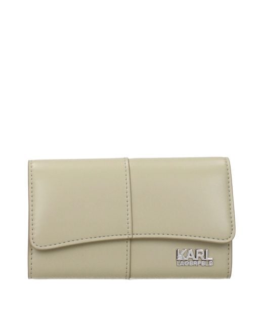 Karl Lagerfeld Natural Kore Wallet Polyurethane/Tea