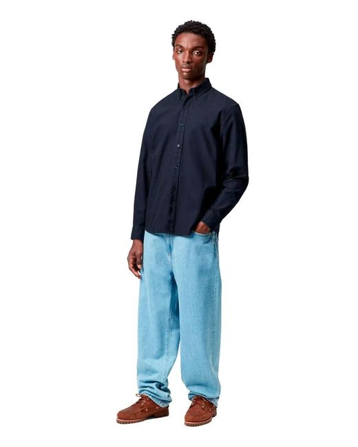 Carhartt Blue L/ Bolton Dark Shirt