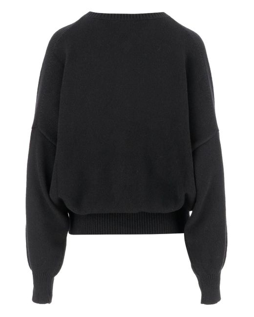 Jersey de cachemir wolfe Khaite de color Black