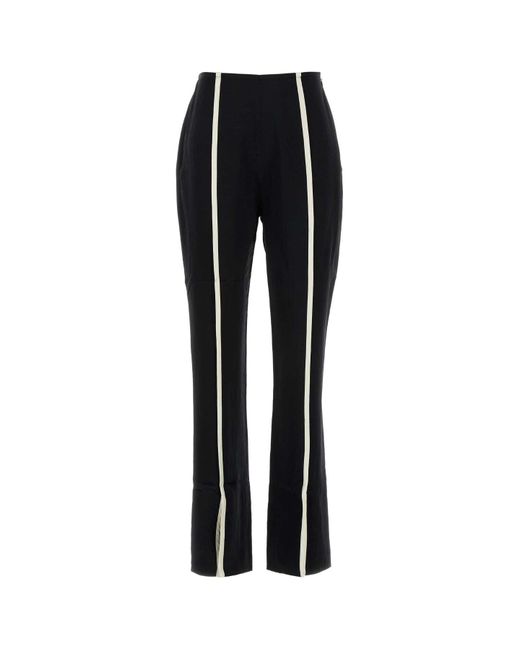 Nanushka Black Satin Pant