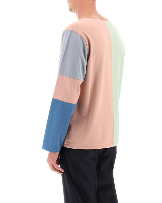 Bode Vista Long Sleeved T -Shirt in Pink für Herren