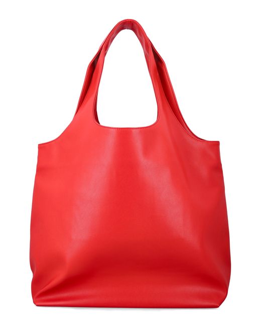 A.P.C. Red Ninon Tote Bag With Logo
