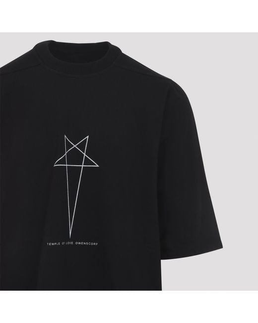 Rick Owens Black Jumbo Ss T Shirt