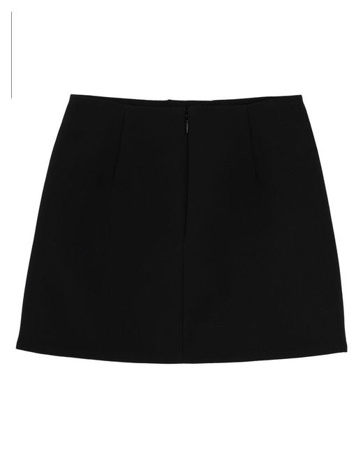 Gucci Black Miniskirt With Buttons