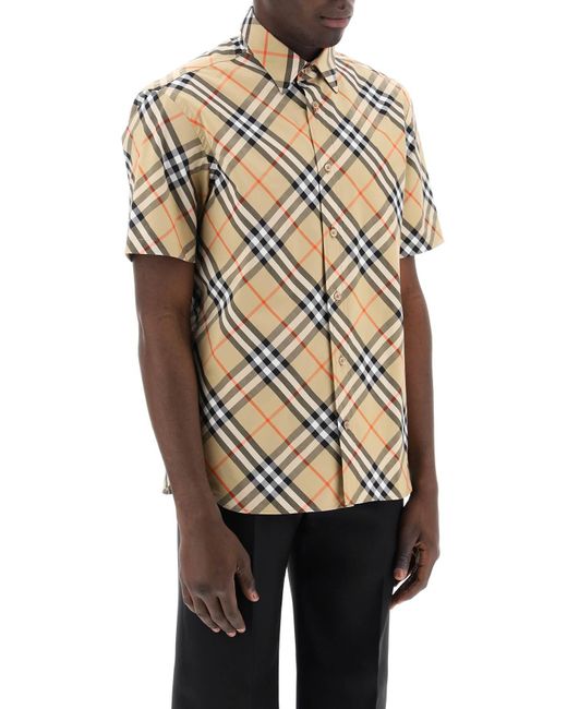 Camisa de algodón de Ered Burberry de hombre de color Natural